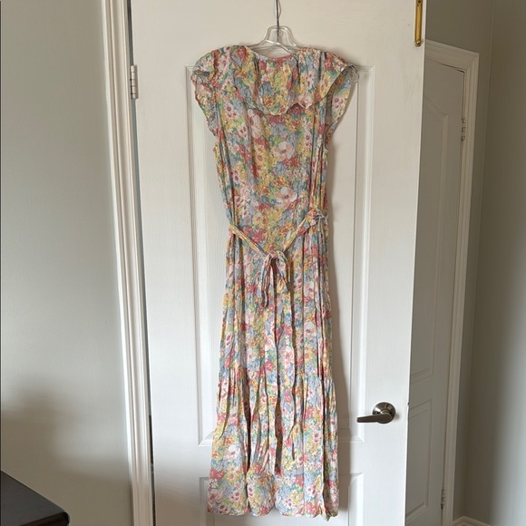 Joe Fresh Asymmetrical Floral Dress - Multicolor - Picture 6 of 6